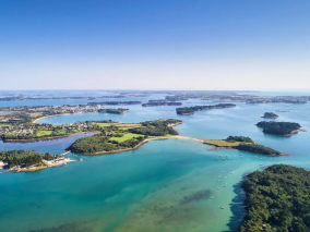 Golfe du Morbihan Aerial view of the bay A.Lamoureux OTGolfe